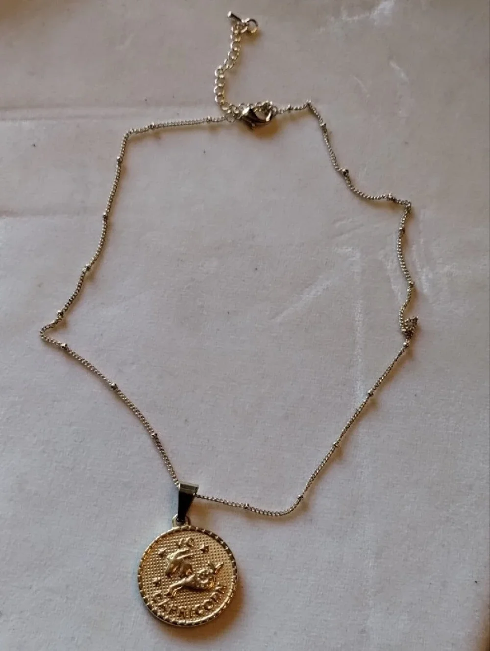 Gold Capricorn Pendant Necklace - Picture 10 of 16